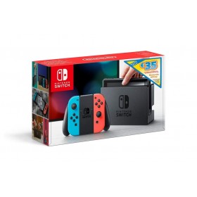 Nintendo Switch - Consola Azul Neón / Rojo Neón + Bono 35€ eShop (Código de descarga)